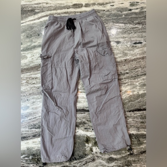 Men's Gray Cargo Pants with Pockets - Picture 1 of 2